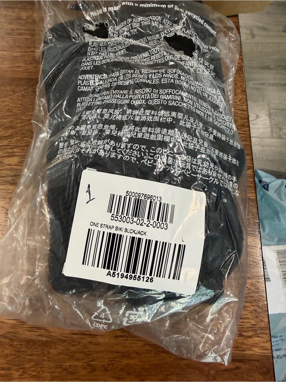 NWT Old Navy Pucker Convertible Bandeau Bikini Swim Top Women’s Size L Black - Picture 4 of 5